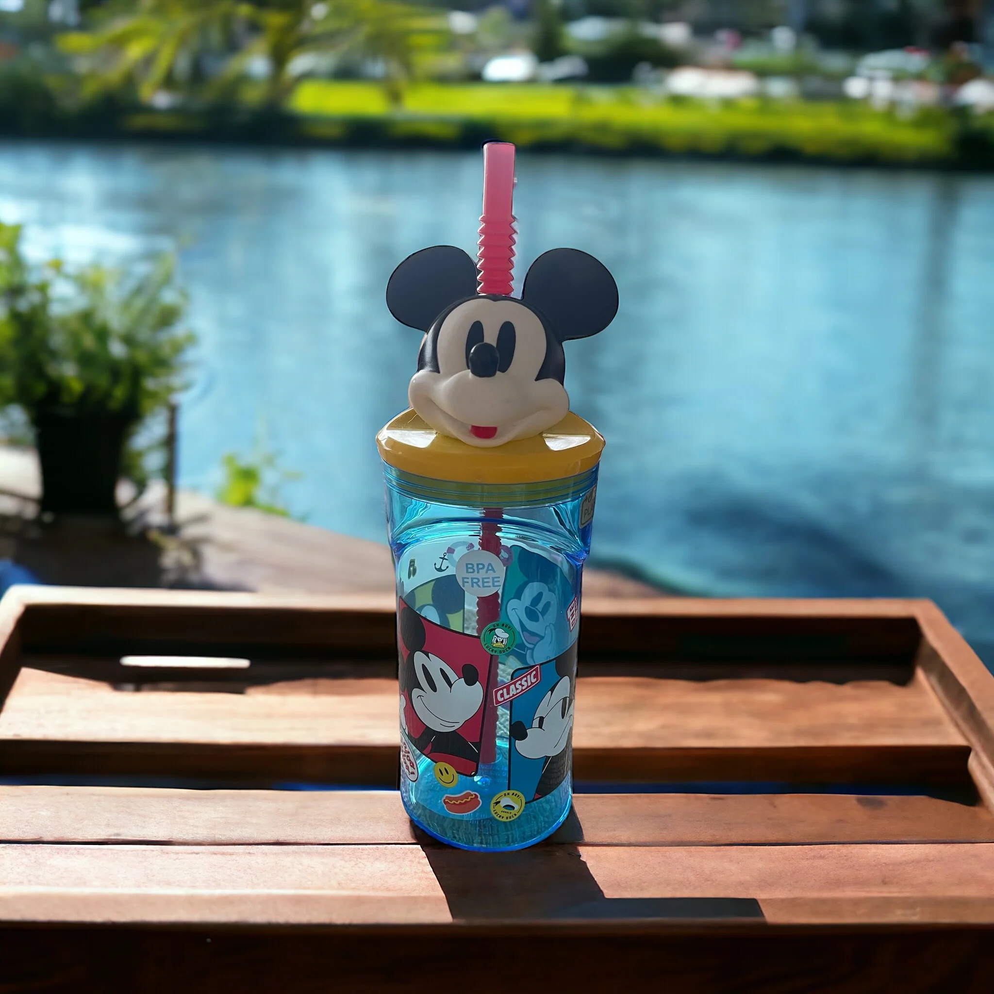 Botella con bombilla reutilizable Mickey - Image 2