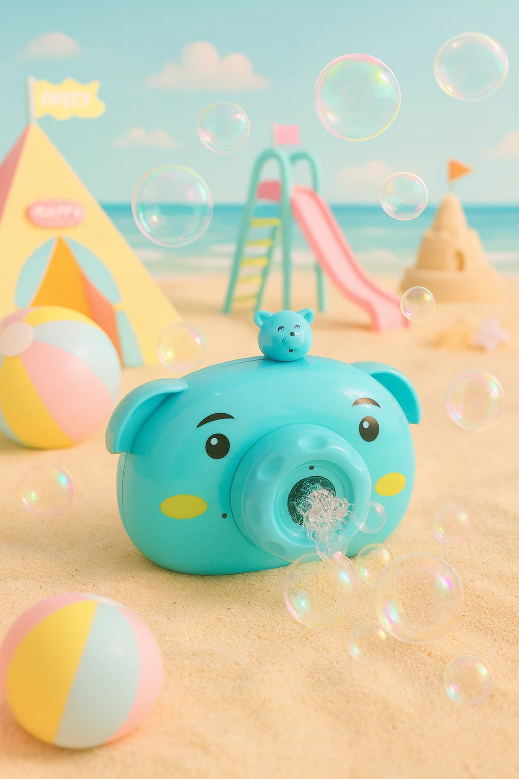 Cámara Lanza Burbujas Cute – Diseño Animalito (Bubble Camera) - Image 6