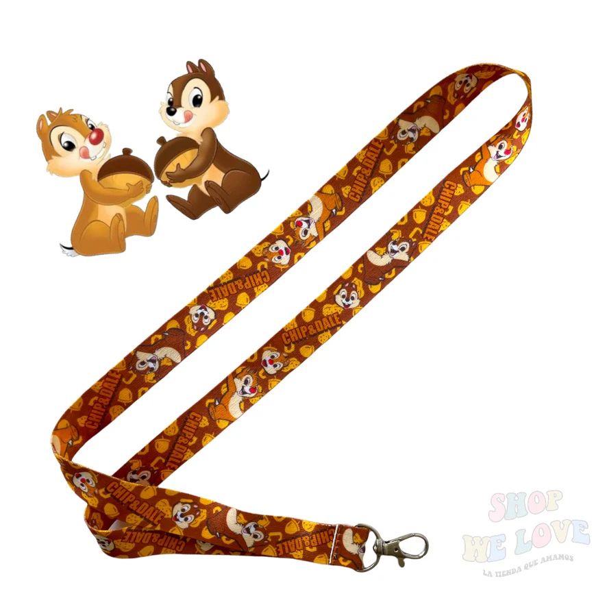 Lanyard Ardillitas Chip And Dale