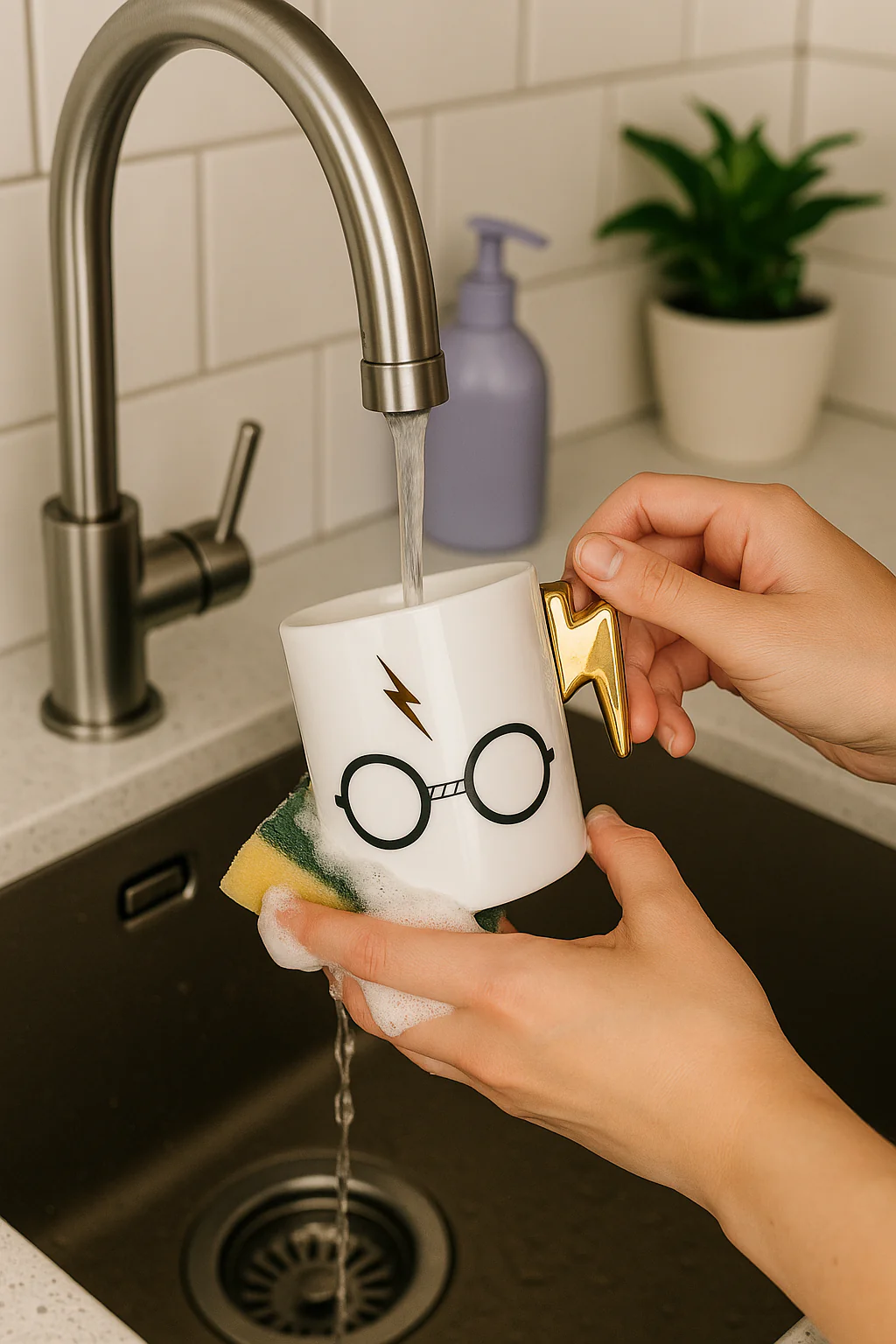 Taza Mágica Inspiración Hechicera Harry potter⚡ – Asa Dorada Edición Especial - Image 2