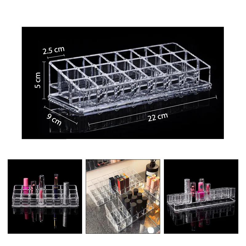 Organizador Acrílico para Labiales – Lipstick Shelf Transparente - Image 3
