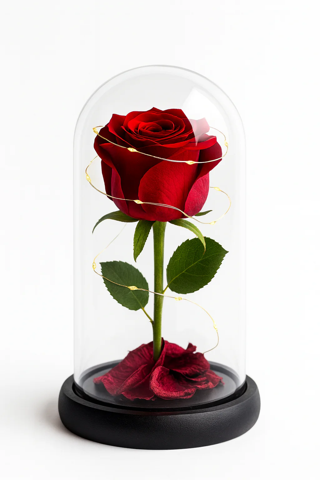 Rosa Eterna con Luz LED en Cúpula de Cristal - Image 2