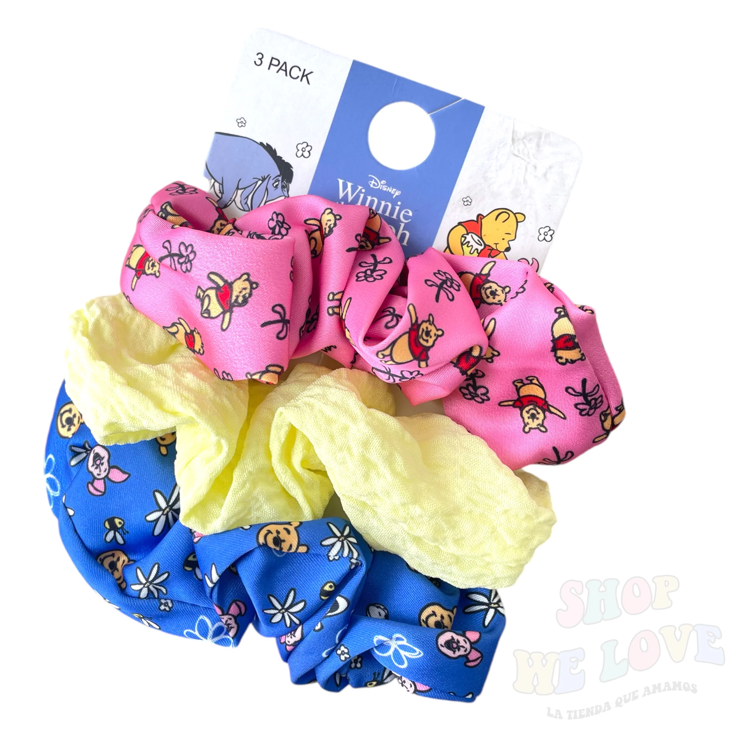 Set colets scrunchies Winnie the pooh