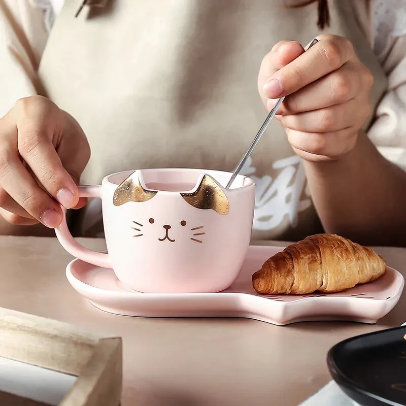 Set taza y plato Gatito - Image 3