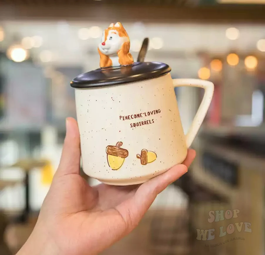 Taza Ardillita 3D con Tapa y Cucharita – Edición Forest Cozy - Image 11