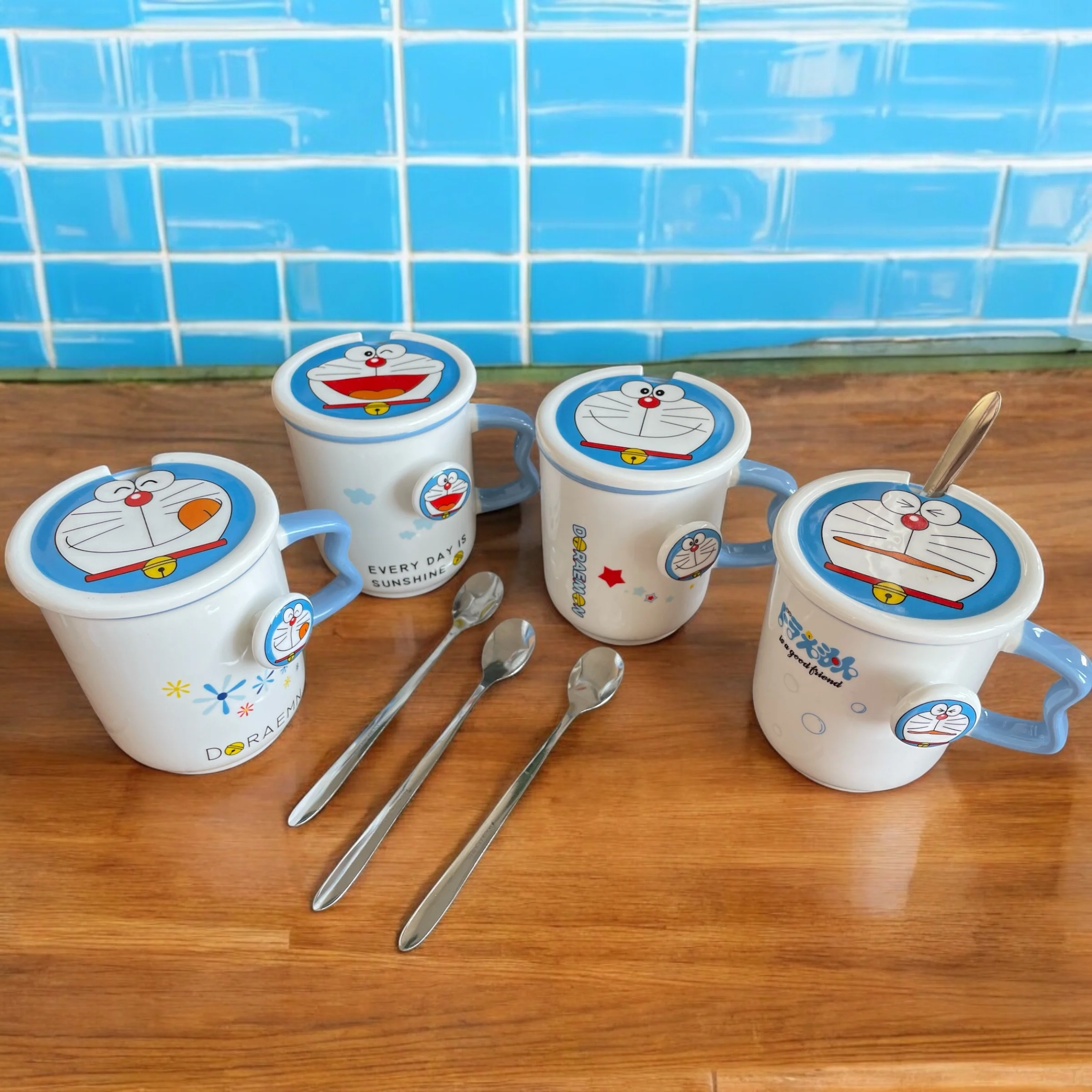 Taza Doraemon con Tapa y Cucharita – Edición Coleccionable 400 ml - Image 11