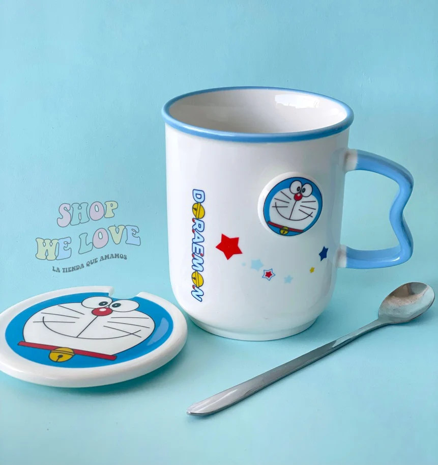 Taza Doraemon con Tapa y Cucharita – Edición Coleccionable 400 ml - Image 12