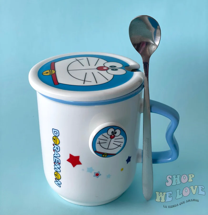 Taza Doraemon con Tapa y Cucharita – Edición Coleccionable 400 ml - Image 13