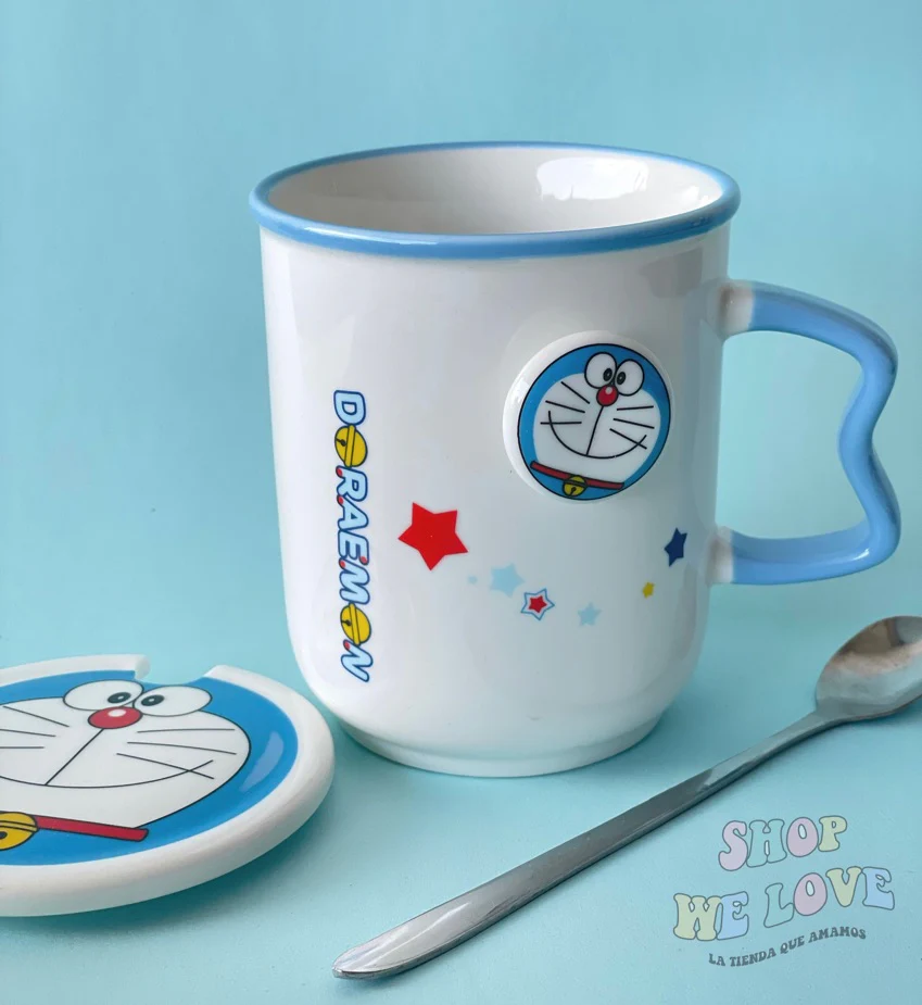 Taza Doraemon con Tapa y Cucharita – Edición Coleccionable 400 ml - Image 14