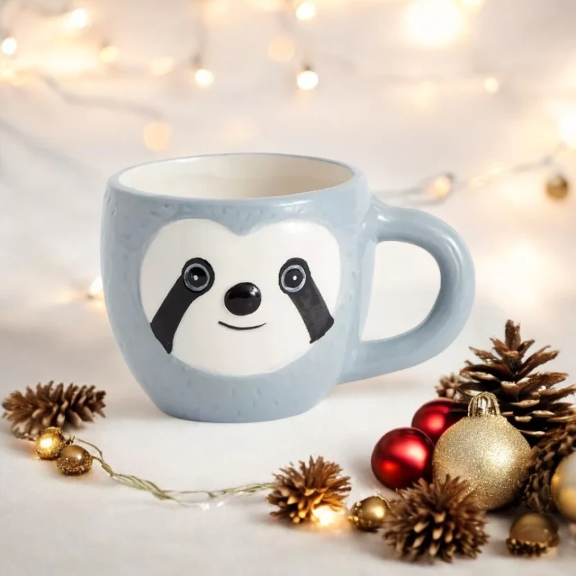 Taza Perezoso “Slow Morning” – Cerámica con Diseño Tierno - Image 2
