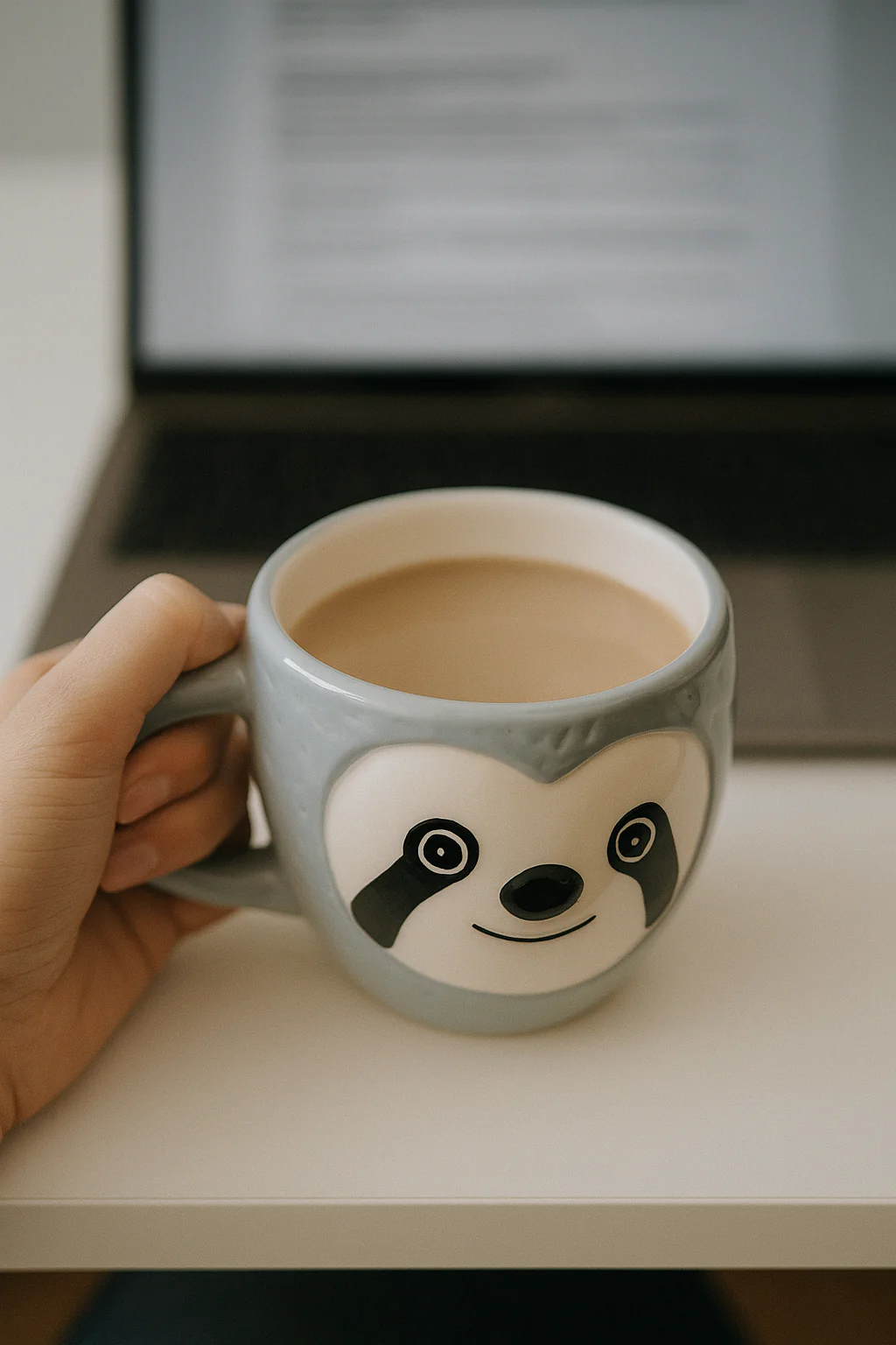 Taza Perezoso “Slow Morning” – Cerámica con Diseño Tierno - Image 3